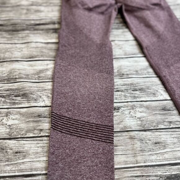 Unbranded Women's Butt Enhancing Workout Leggings M Med Medium Plum Purple Marl - Picture 9 of 11